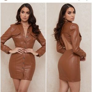 House of CB leather dress